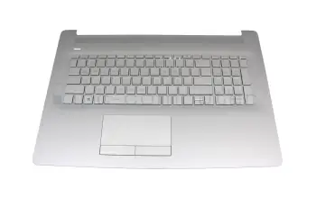 L92785-041 teclado incl. topcase original HP DE (alemán) plateado/plateado (DVD)