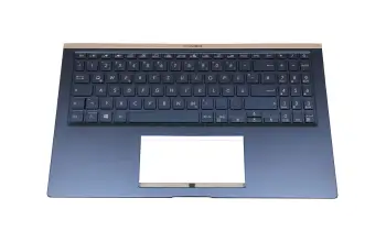 90NB0NK1-R30GE0 teclado incl. topcase original Asus DE (alemán) azul/azul con retroiluminacion