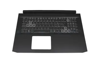 6B.QCUN2.015 teclado incl. topcase original Acer CH (suiza) negro/blanco/negro con retroiluminacion