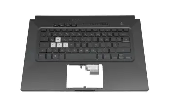 90NR0651-R31GE0 teclado incl. topcase original Asus DE (alemán) negro/negro con retroiluminacion