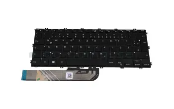 JWPXC teclado original Dell DE (alemán) negro con retroiluminacion