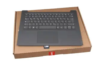 5CB0Z21047 teclado incl. topcase original Lenovo DE (alemán) gris/canaso