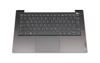 5CB1A14134 teclado incl. topcase original Lenovo DE (alemán) gris/canaso
