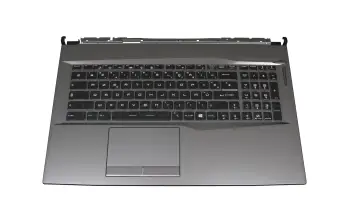 957-17E82E-C04 teclado incl. topcase original MSI FR (francés) negro/antracita