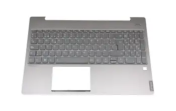 5CB0U43633 teclado incl. topcase original Lenovo SP (español) gris/canaso con retroiluminacion