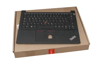 5M10V17012 teclado incl. topcase original Lenovo DE (alemán) negro/negro con mouse stick sin retroiluminación