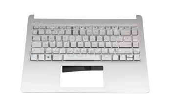 L88200-041 teclado incl. topcase original HP DE (alemán) plateado/plateado