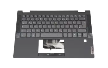 5CB1C48272 teclado incl. topcase original Lenovo DE (alemán) negro/canaso con retroiluminacion