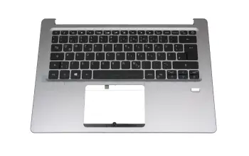 6B.GXUN1.008 teclado incl. topcase original Acer DE (alemán) negro/plateado con retroiluminacion