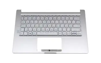 90NB0LP2-R31GE2 teclado incl. topcase original Asus DE (alemán) plateado/plateado con retroiluminacion