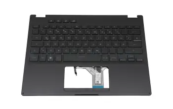 90NR04H1-R31GE0 teclado incl. topcase original Asus DE (alemán) negro/negro con retroiluminacion