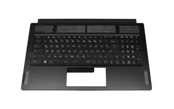 957-17M11E-C06 teclado incl. topcase original MSI DE (alemán) negro/negro con retroiluminacion