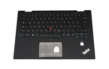 01HY813 teclado incl. topcase original Lenovo DE (alemán) negro/negro con retroiluminacion y mouse stick