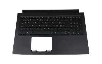 6B.GY9N2.013 teclado incl. topcase original Acer CH (suiza) negro/negro