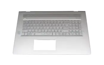 925477-B31 teclado incl. topcase original HP US (Inglés) plateado/plateado con retroiluminacion