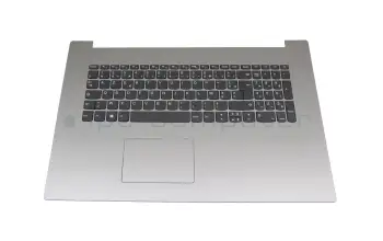 5CB0R20185 teclado incl. topcase original Lenovo FR (francés) gris/plateado con retroiluminacion (Platinum Grey)