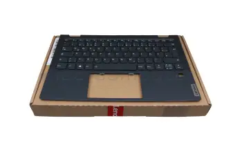 5CB1B22418 teclado incl. topcase original Lenovo DE (alemán) azul/azul con retroiluminacion