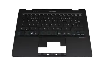 40073016 teclado incl. topcase original Medion DE (alemán) negro/negro