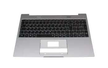 40080855 teclado incl. topcase original Medion DE (alemán) negro/canaso con retroiluminacion