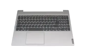 5CB0S18679 teclado incl. topcase original Lenovo DE (alemán) gris/plateado