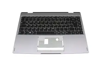 40082281 teclado incl. topcase original Medion DE (alemán) negro/canaso con retroiluminacion