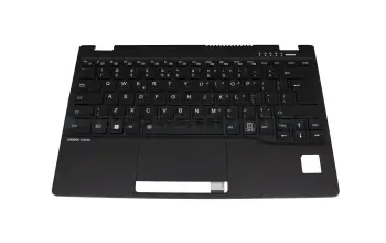 34082313 teclado incl. topcase original Fujitsu US (Inglés) negro/negro con retroiluminacion