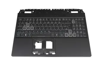 6B.QFMN2.014 teclado incl. topcase original Acer DE (alemán) negro/negro con retroiluminacion (4060/4070)