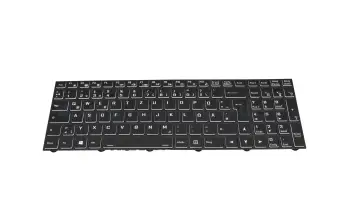 6-79-NH57RD0K-xxx teclado original Clevo DE (alemán) negro/negro con retroiluminacion