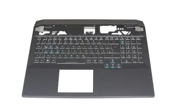 6B.QCPN7.011 teclado incl. topcase original Acer DE (alemán) negro/negro con retroiluminacion