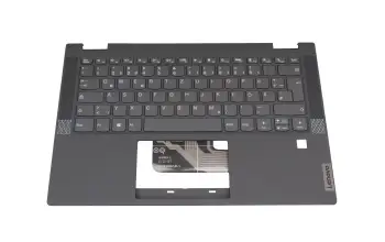 5CB0Y85534 teclado incl. topcase original Lenovo DE (alemán) gris/canaso