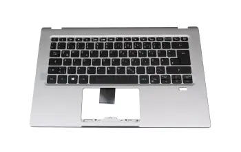 6B.A79N8.020 teclado incl. topcase original Acer DE (alemán) negro/plateado