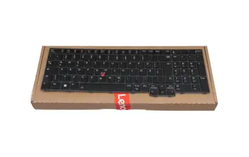 5N21K05015 teclado original Lenovo DE (alemán) negro/negro con retroiluminacion y mouse-stick