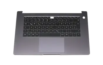 02353LTU teclado incl. topcase original Huawei DE (alemán) negro/canaso
