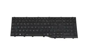 34079038 teclado original Fujitsu FR (francés) negro/negro con retroiluminacion