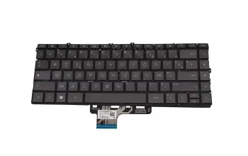 L72385-051 teclado original HP FR (francés) negro/negro con retroiluminacion b-stock