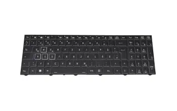40084944 teclado original Medion DE (alemán) negro/negro con retroiluminacion (Gaming)