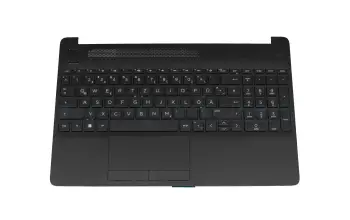 L97982-041 teclado incl. topcase original HP DE (alemán) negro/negro (PTP)