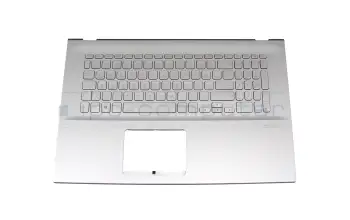 90NB0TW1-R30GE0 teclado incl. topcase original Asus DE (alemán) plateado/plateado