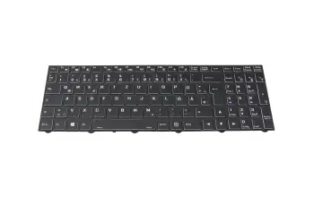6-79-NJ50CU0K-xxx RGB teclado original Clevo DE (alemán) negro/negro con retroiluminacion RGB