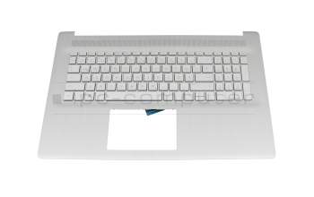 M50456-041 teclado incl. topcase original HP DE (alemán) plateado/plateado con retroiluminacion