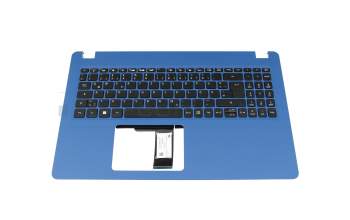 6B.HS6N2.014 teclado incl. topcase original Acer DE (alemán) negro/azul