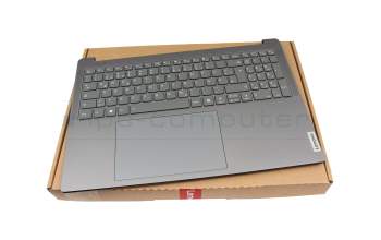 5CB1N62229 teclado incl. topcase original Lenovo DE (alemán) gris/canaso con retroiluminacion