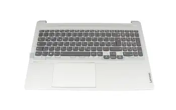 5CB1J08791 teclado incl. topcase original Lenovo DE (alemán) negro/plateado con retroiluminacion