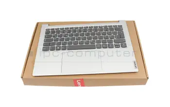 5CB1C19293 teclado incl. topcase original Lenovo DE (alemán) negro/plateado con retroiluminacion