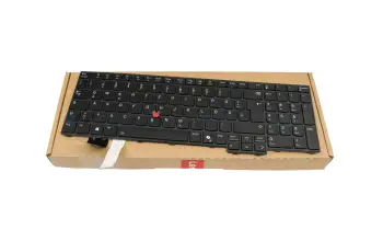 5N21Q49838 teclado original Lenovo DE (alemán) negro con retroiluminacion y mouse-stick