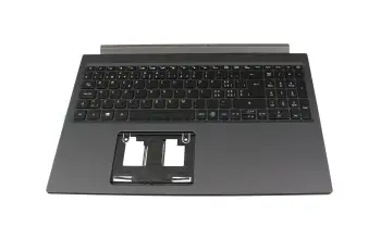 6B.QHDN2.015 teclado incl. topcase original Acer CH (suiza) negro/canaso con retroiluminacion