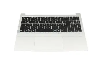6B.D4SNI.003 teclado incl. topcase original Acer DE (alemán) negro/plateado