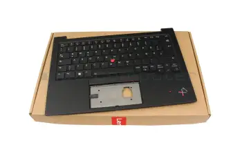 5M11K07692 teclado incl. topcase original Lenovo DE (alemán) negro/negro con retroiluminacion y mouse stick