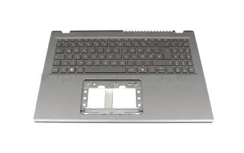 6B.KTHN8.016 teclado incl. topcase original Acer DE (alemán) gris/canaso con retroiluminacion