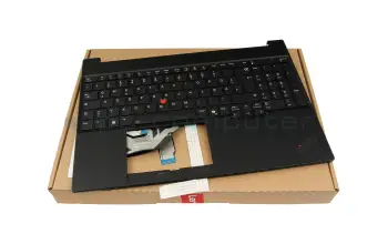 5M11S10178 teclado incl. topcase original Lenovo DE (alemán) negro/negro con retroiluminacion y mouse stick